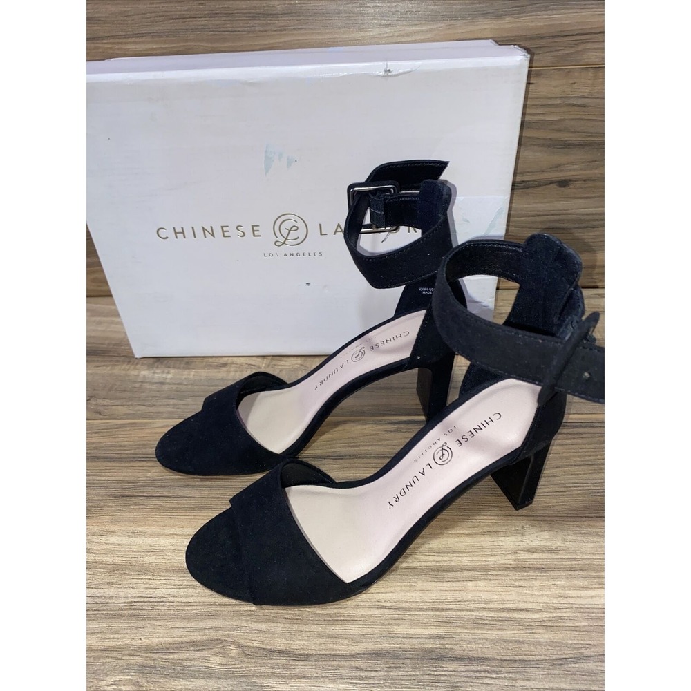 Chinese Laundry Women's Raisie Fine Suede Heeled Sandal, Size 5.5
